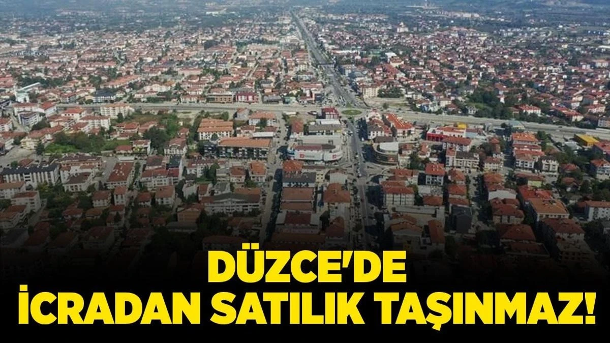 Düzce merkezde 2.185.448 m² arsa mahkemeden satılıktır