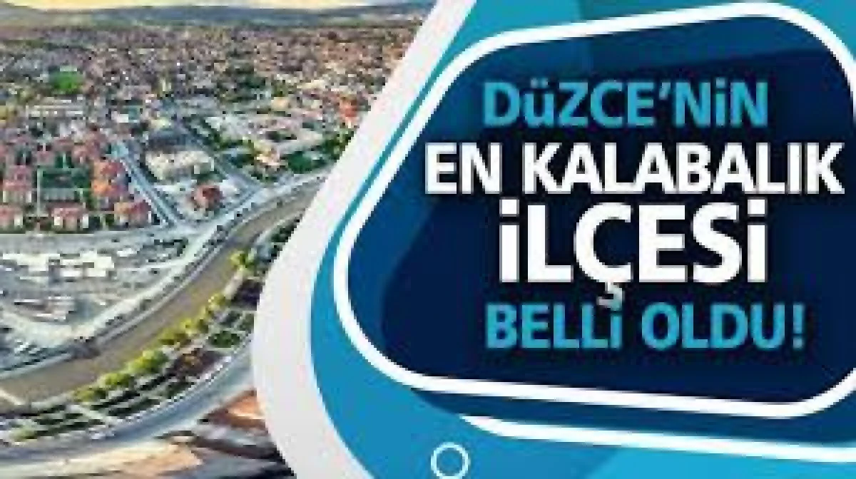 D&Uuml;ZCE NİN N&Uuml;FUSU BELLİ OLDU İŞTE D&Uuml;ZCE NİN EN KALABALIK ŞEHRİ 