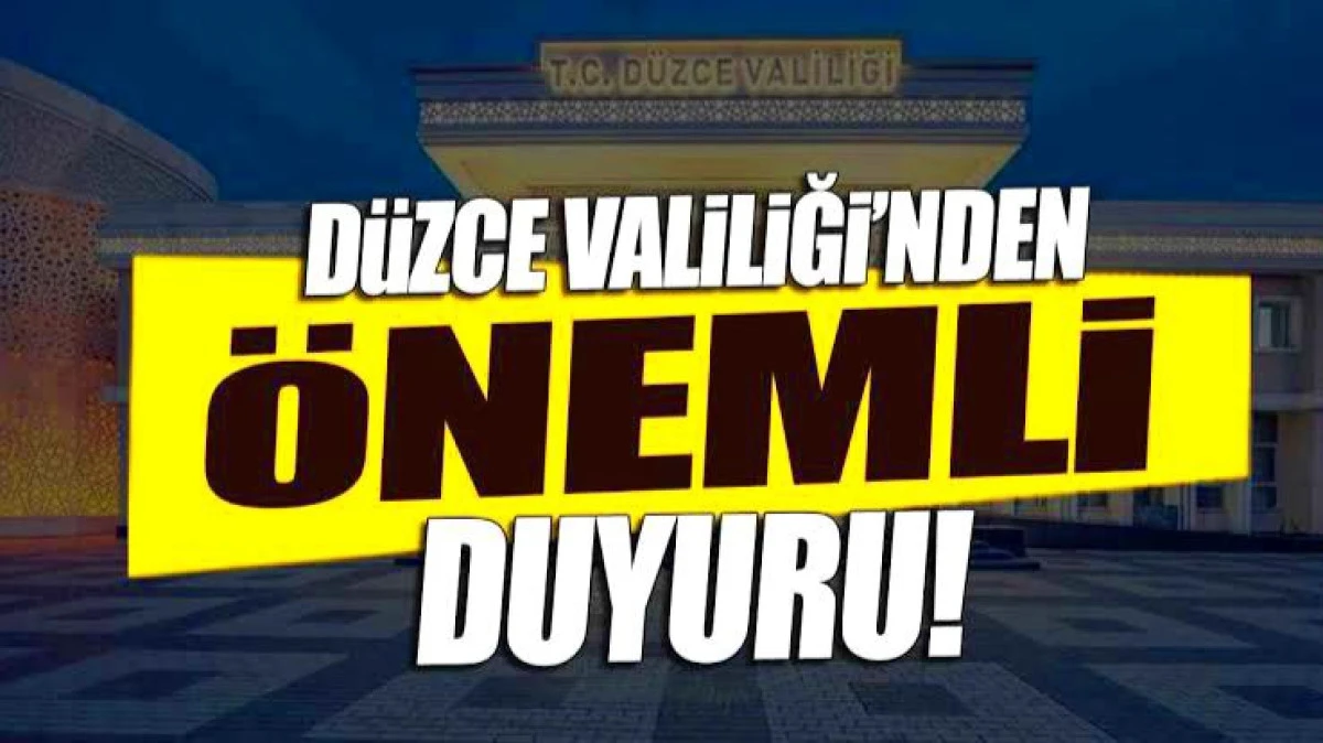 Düzce Valiliği’nden Hız Sınırı Açıklaması
