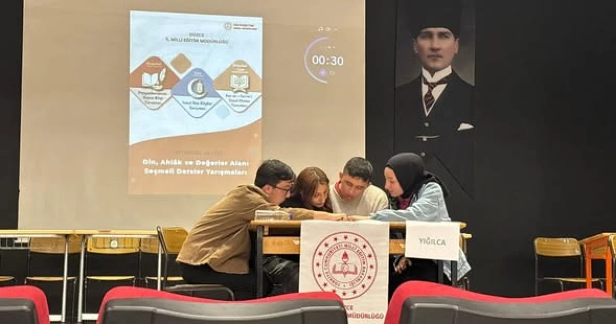 D&uuml;zce Yığılca İl&ccedil;emiz İl Birincisi Oldu