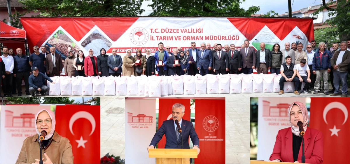 D&Uuml;ZCE&rsquo;DE YEM BİTKİSİ TOHUMU DAĞITIMI
