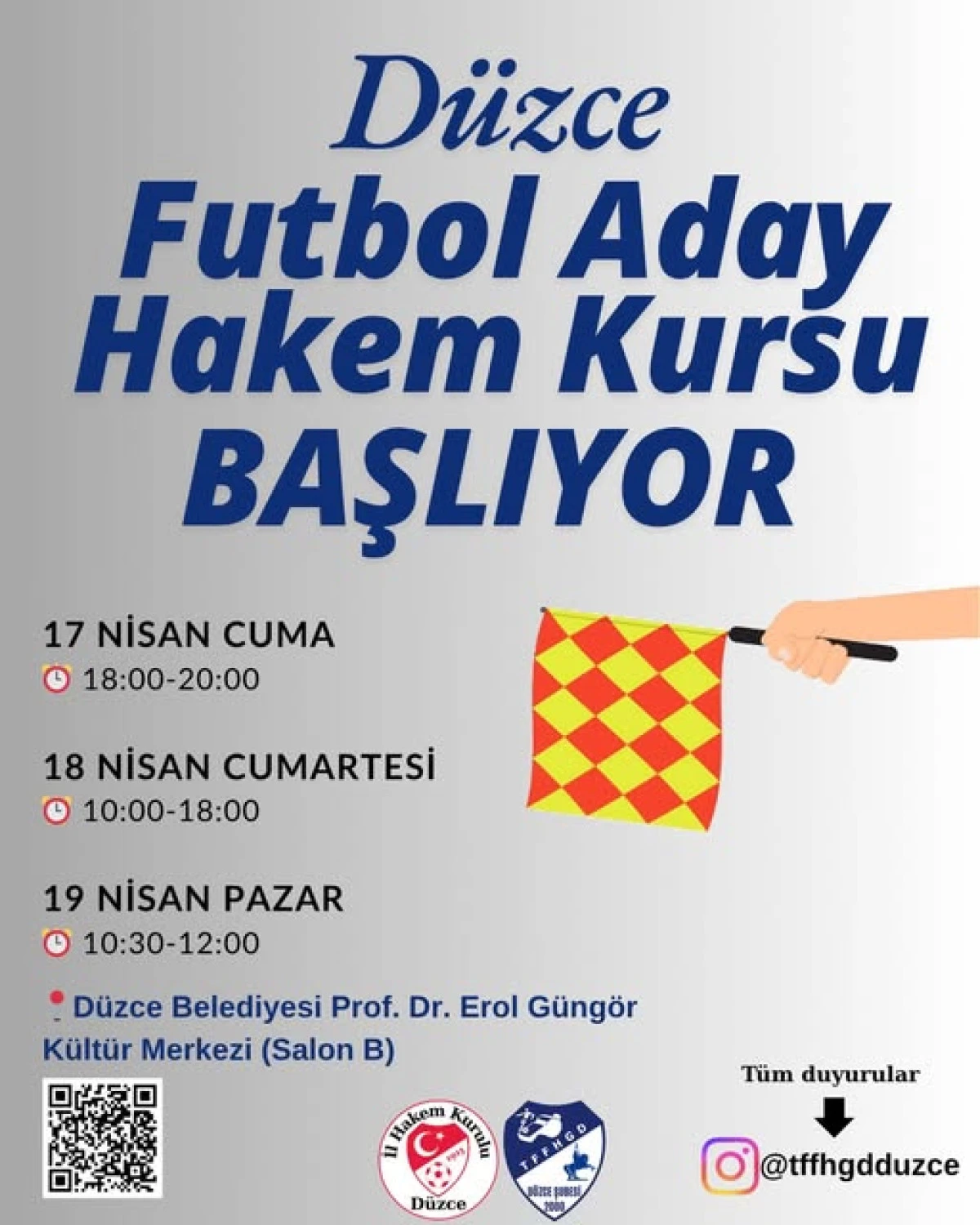 D&uuml;zce'de Yeni Hakemler Yetişiyor: Aday Hakem Kursu Başlıyor!