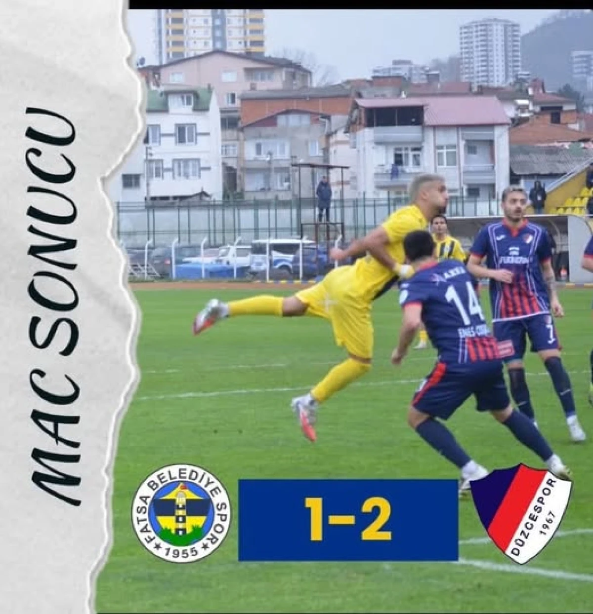 D&Uuml;ZCESPOR DEPLASMADAKİ 2.GALİBİYETİNİ ALDI