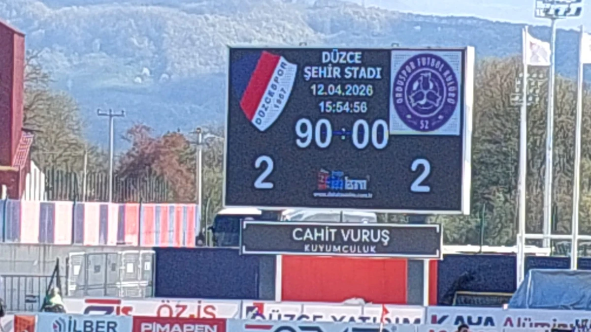 D&Uuml;ZCESPOR GALİBİYETİ KA&Ccedil;IRDI