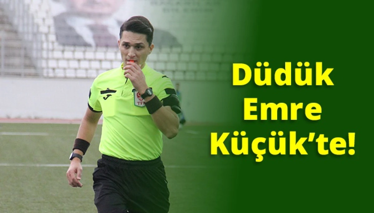 D&Uuml;ZCESPOR MA&Ccedil;IN HAKEMİ BELLİ OLDU