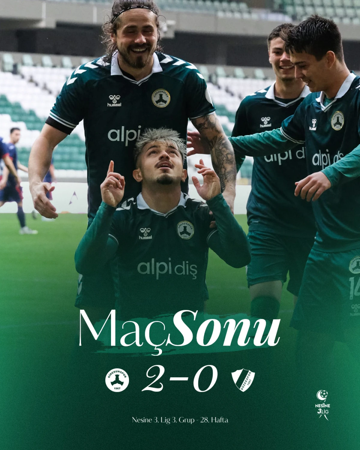 D&Uuml;ZCESPOR ŞAŞIRTTI: GİRESUN&rsquo;DA BEKLENMEDİK MAĞLUBİYET