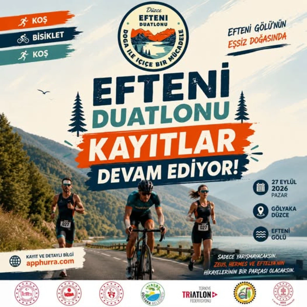 Efteni Duatlonu İ&ccedil;in Geri Sayım Devam Ediyor