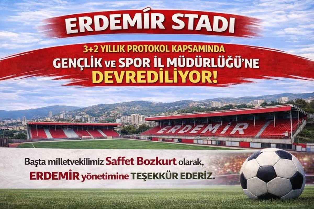 ERDEMİR STADI İL SPORUNA DEVREDİLECEK