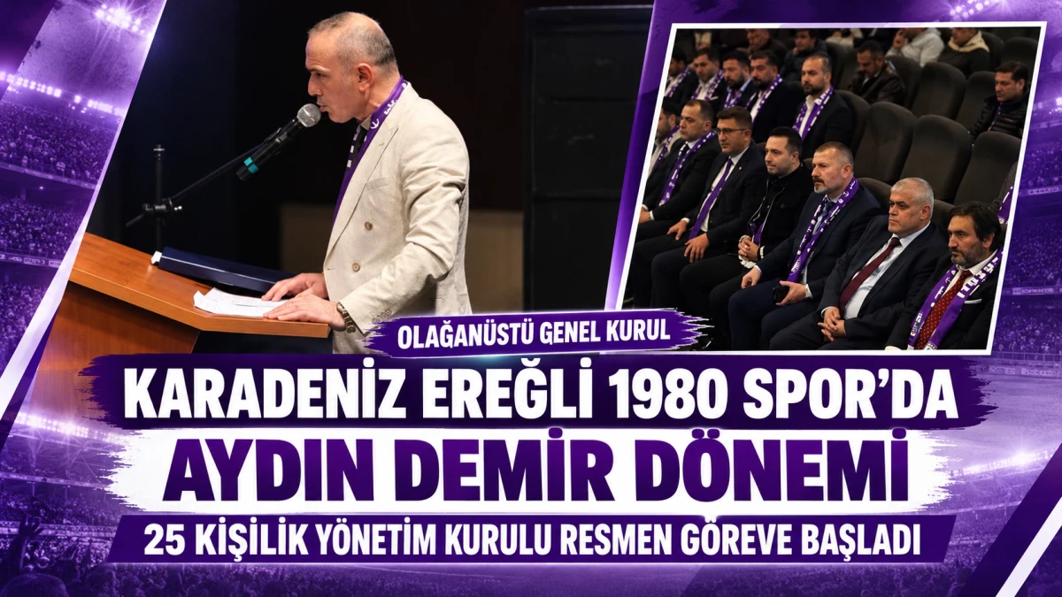 EREĞLİ 1980 SPOR KUL&Uuml;B&Uuml;&rsquo;NDE AYDIN DEMİR D&Ouml;NEMİ RESMEN BAŞLADI