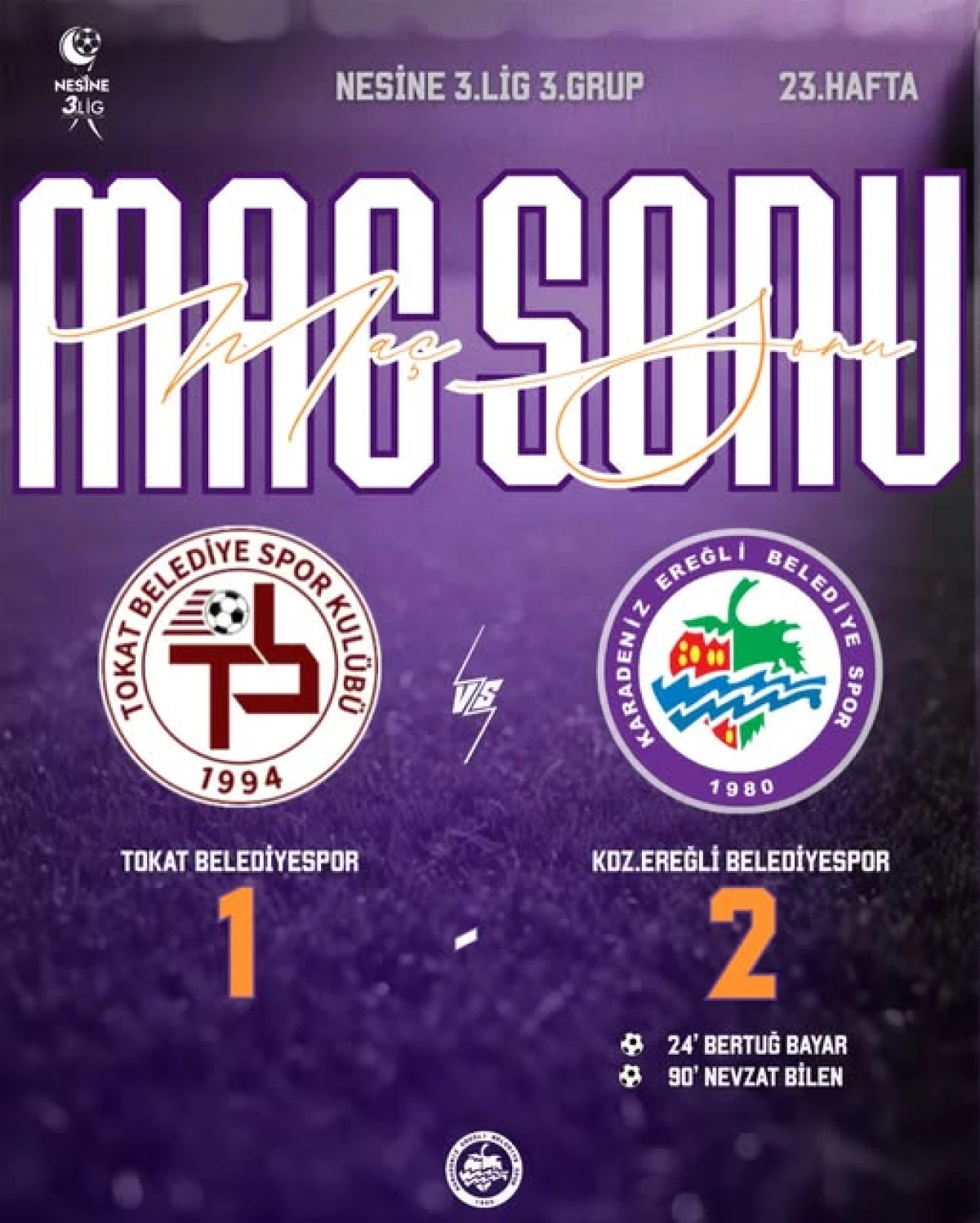 EREĞLİ BELEDİYESPORDA NEVZAT BİŞLEN VARSA GALİP GELİRSİN