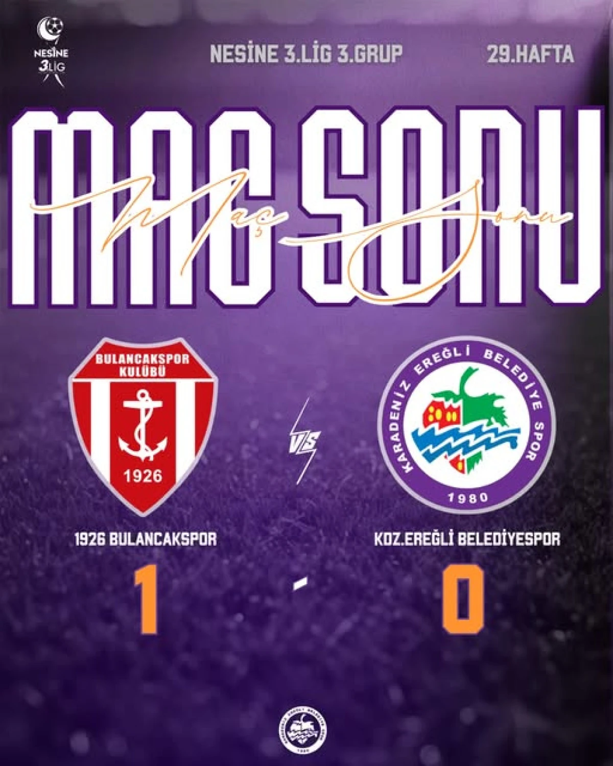 EREĞLİ BELEDİYESPORU YENMESİNE RAĞMEN  RAĞMEN K&Uuml;ME D&Uuml;ŞT&Uuml;