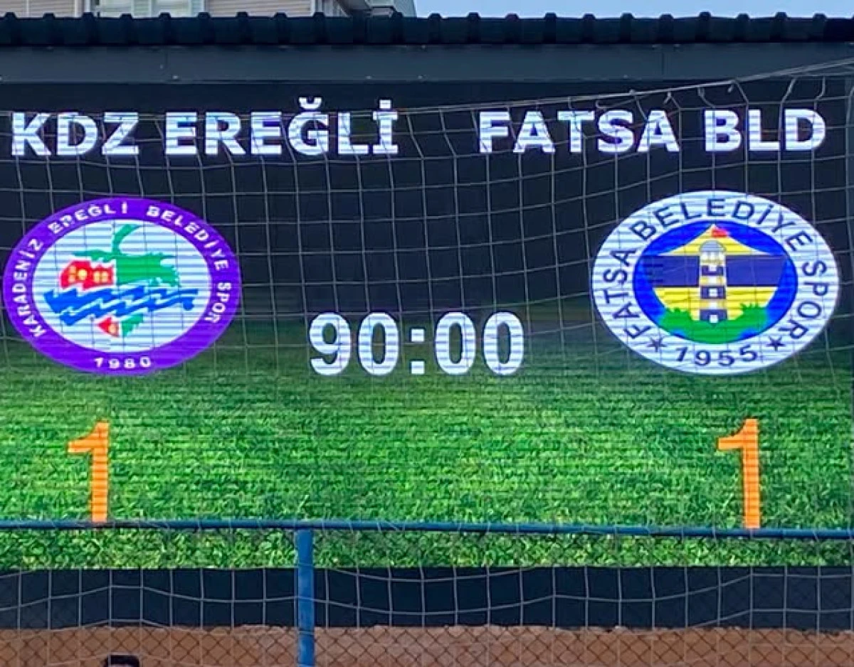EREĞLİ DE PUANLAR PAYLAŞILDI