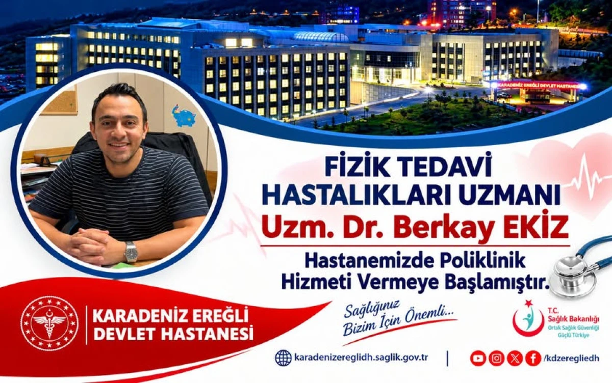 EREĞLİ DEVLET HASTANESİ&rsquo;NDE FİZİK TEDAVİ KADROSU G&Uuml;&Ccedil;LENDİ