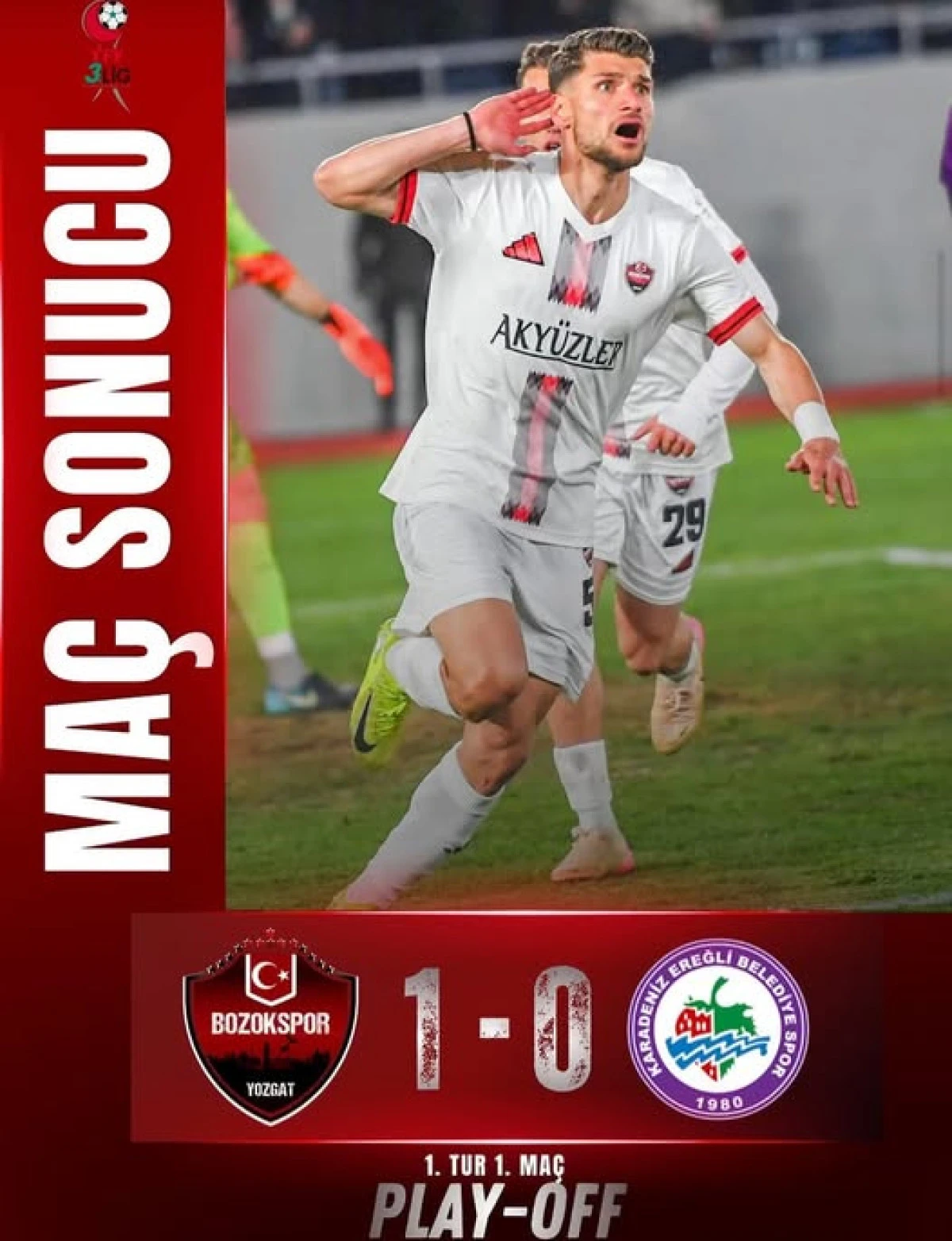 Ereğli play-off'un ilk ma&ccedil;ında mağlup oldu!