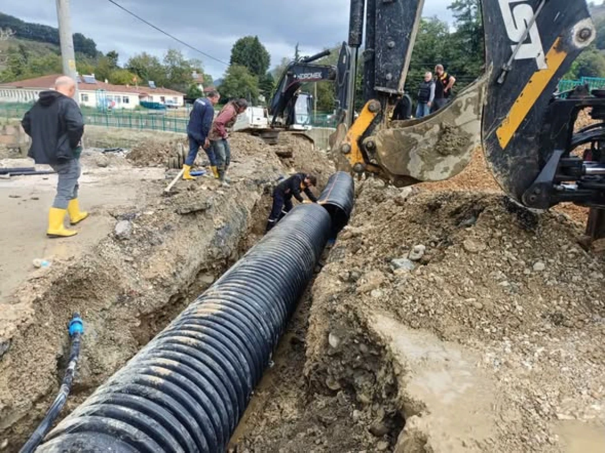 Esmahanım K&ouml;y&uuml;&rsquo;nde Yağmur Suyu Tahliyesine Y&ouml;nelik Altyapı &Ccedil;alışması Tamamlandı