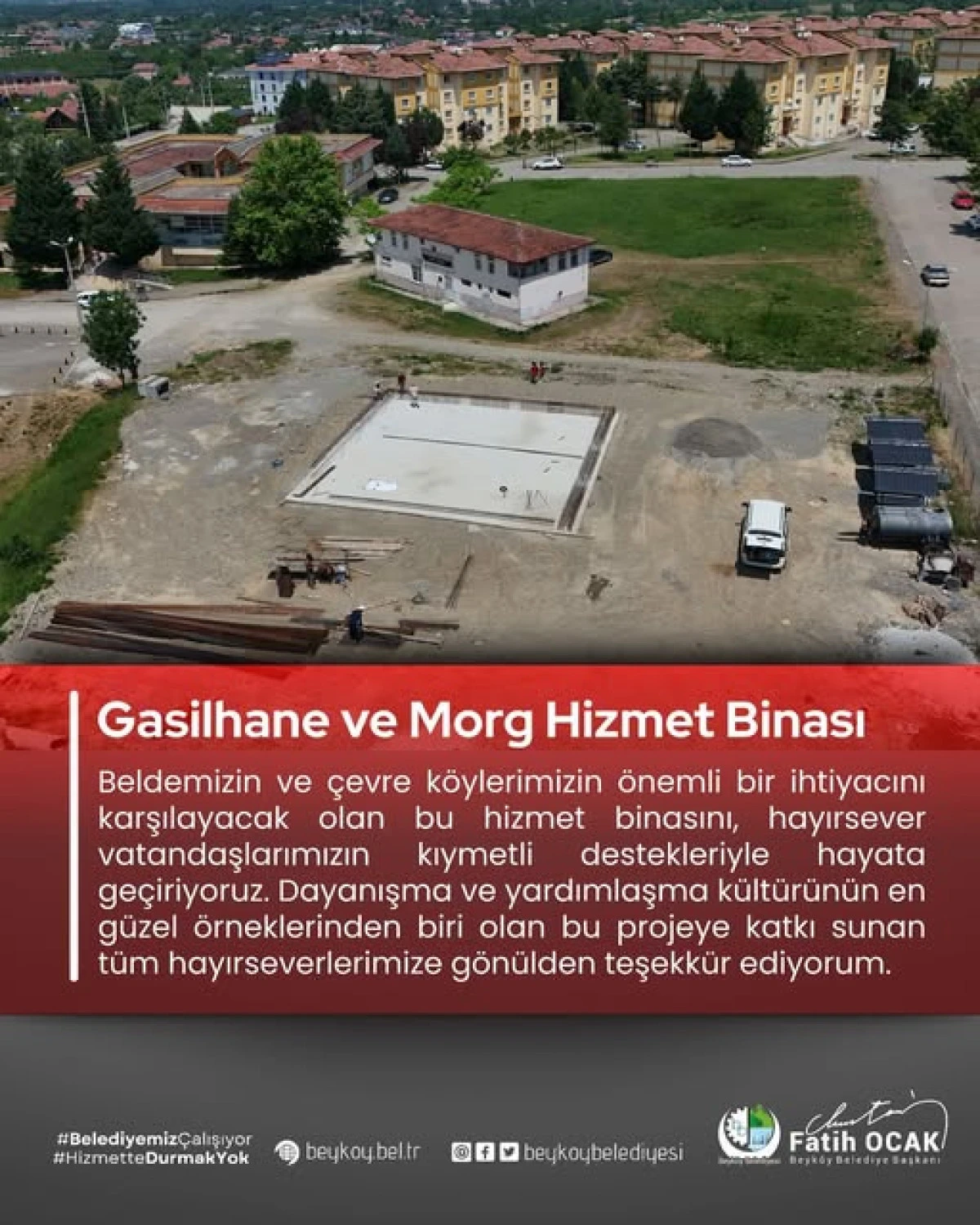 Gasilhane ve Morg Hizmet Binasında İnşaat &Ccedil;alışmaları Başladı
