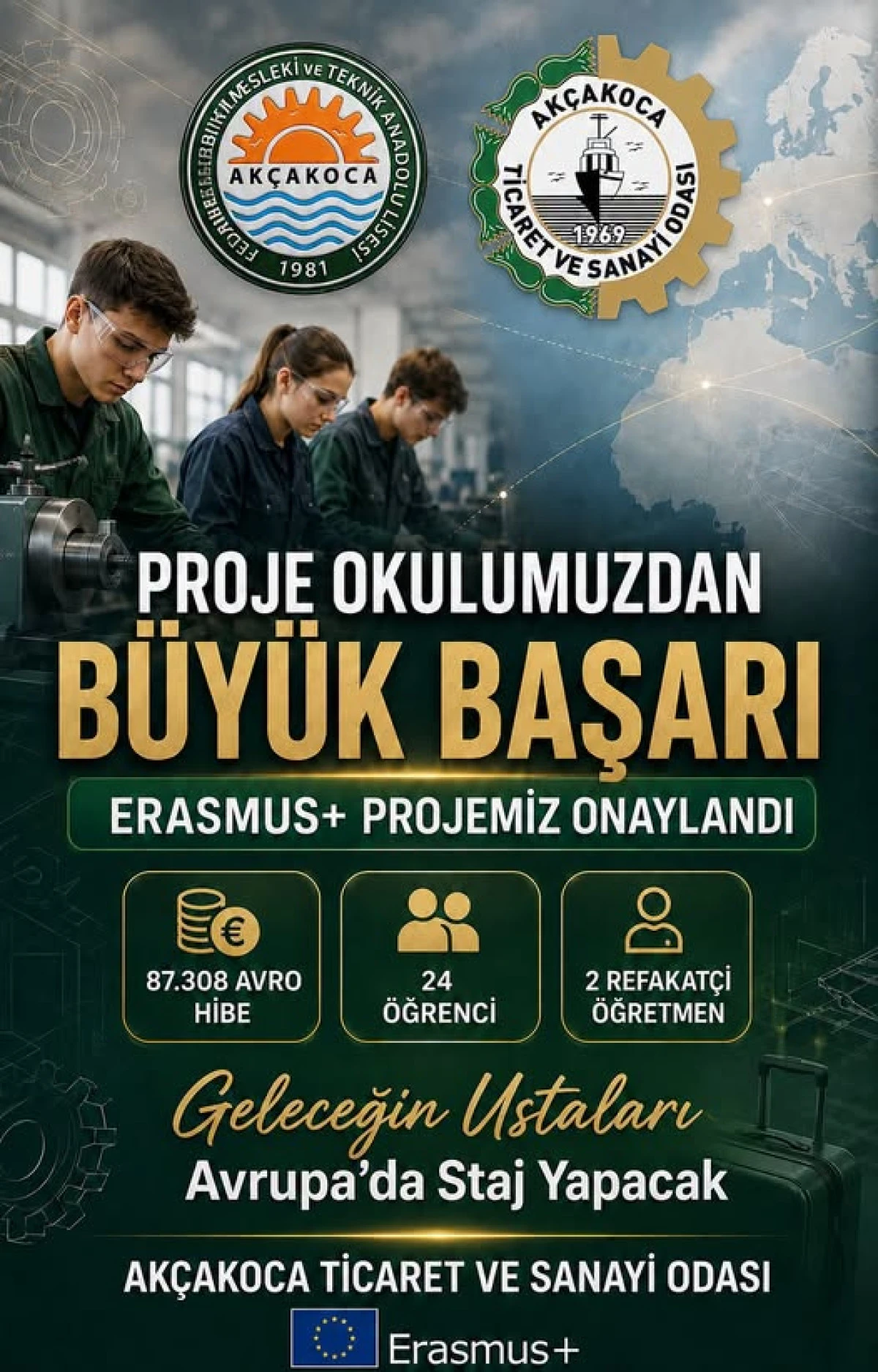 GELECEĞİN USTALARI AVRUPA&rsquo;DA STAJ YAPACAK
