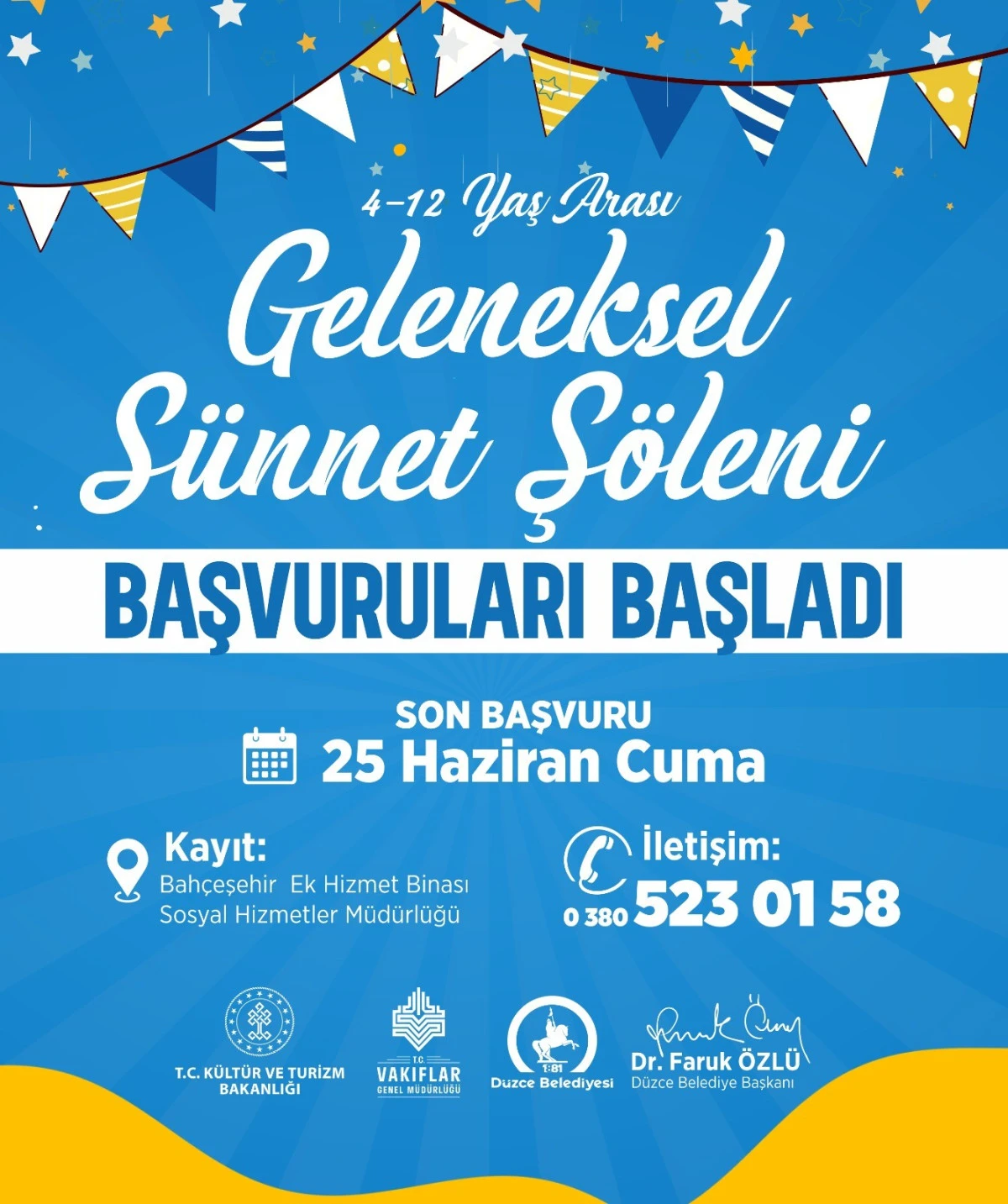 GELENEKSEL S&Uuml;NNET Ş&Ouml;LENİ BAŞVURULARI BAŞLADI SON BAŞVURU 25 HAZİRAN