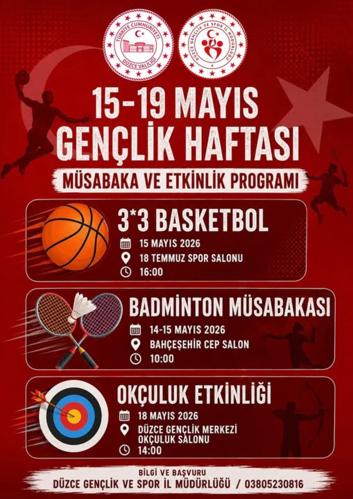 Gen&ccedil;lik Haftası&rsquo;nda Spor Heyecanı Başlıyor