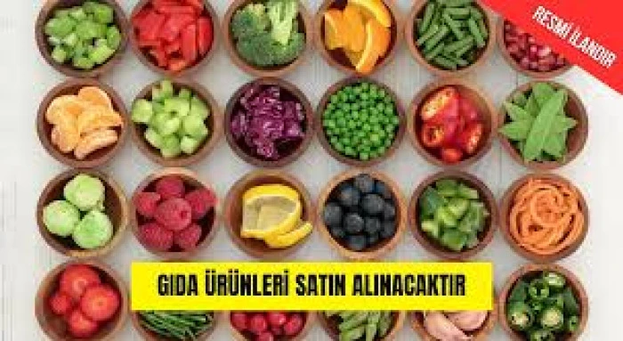 GIDA MALZEMESİ ALINACAKTIR