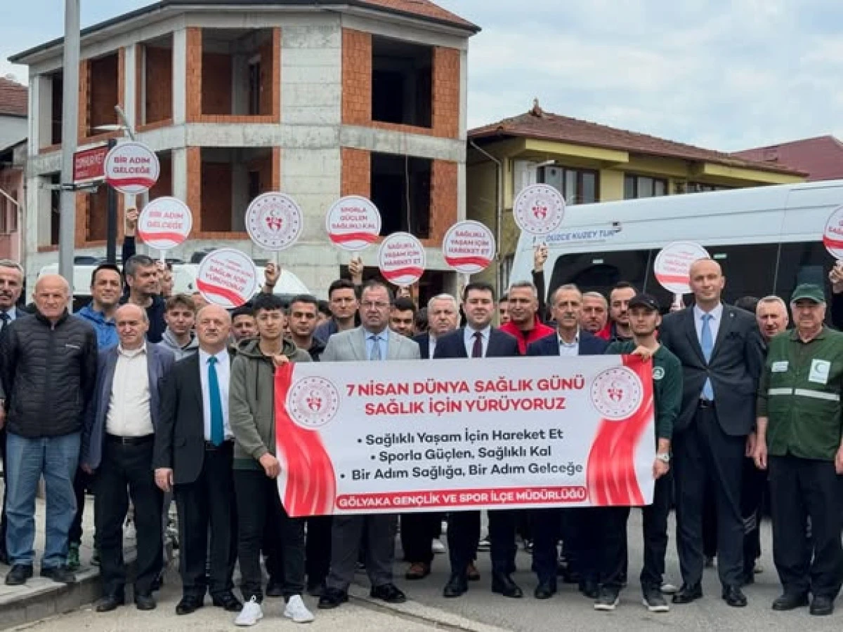 G&ouml;lyaka&rsquo;da D&uuml;nya Sağlık G&uuml;n&uuml; Y&uuml;r&uuml;y&uuml;ş&uuml; Ger&ccedil;ekleştirildi