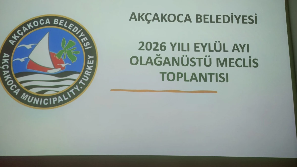 (G&ouml;r&uuml;nt&uuml;l&uuml;) Ak&ccedil;akoca Belediye Meclisi, olağan&uuml;st&uuml; toplandı.