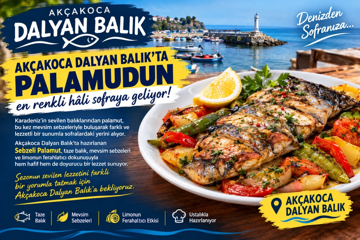 (G&ouml;r&uuml;nt&uuml;l&uuml;) AK&Ccedil;AKOCA DALYAN BALIK&rsquo;TA PALAMUDUN EN RENKLİ H&Acirc;Lİ SOFRAYA GELİYOR