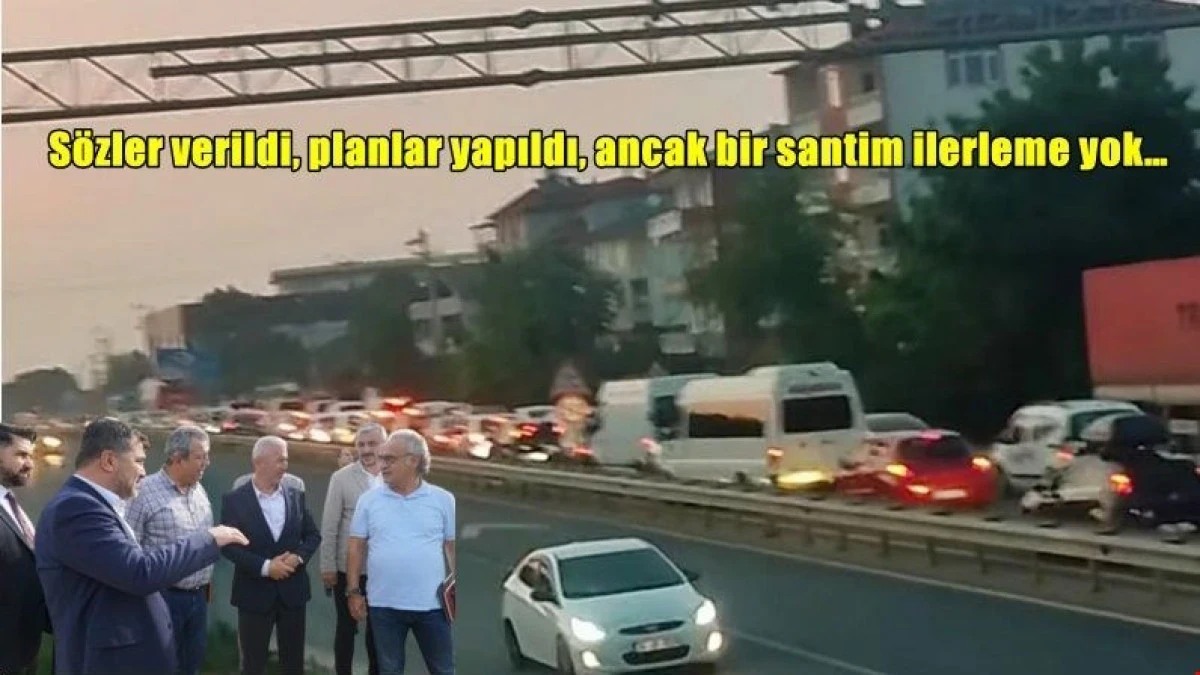 (G&ouml;r&uuml;nt&uuml;l&uuml;) Ak&ccedil;akoca Sapağı&rsquo;nda Trafik &Ccedil;ilesi Bitmiyor: Verilen S&ouml;zler Havada Kaldı!