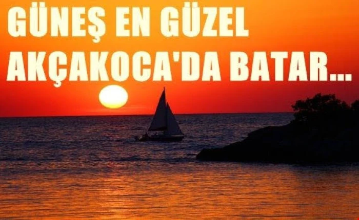 (G&ouml;r&uuml;nt&uuml;l&uuml;) Ak&ccedil;akoca&rsquo;da G&uuml;neş Başka Batar