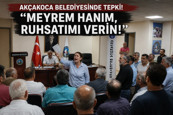 (G&ouml;r&uuml;nt&uuml;l&uuml;) Belediye Meclisi Toplantısında Ruhsat Tepkisi