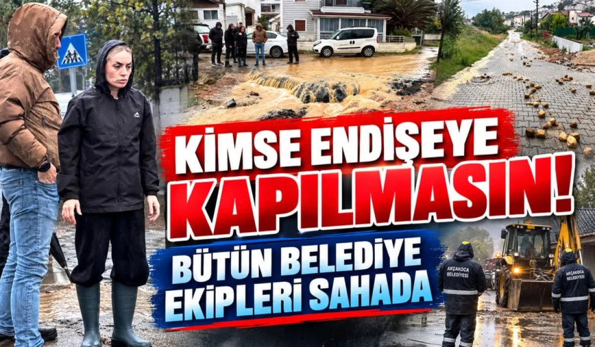 (G&ouml;r&uuml;nt&uuml;l&uuml;) YAĞMURUN YARATTIĞI TAHRİBATI YERİNDE İNCELEDİ!