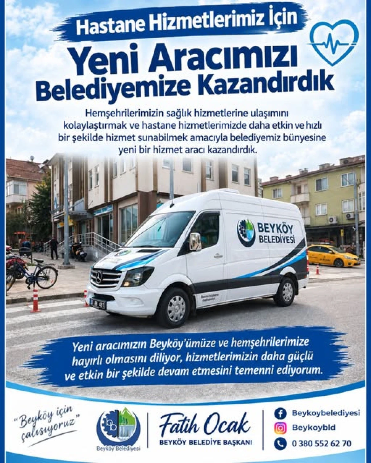 HASTANE HİZMETLERİ İ&Ccedil;İN ARA&Ccedil; ALDI
