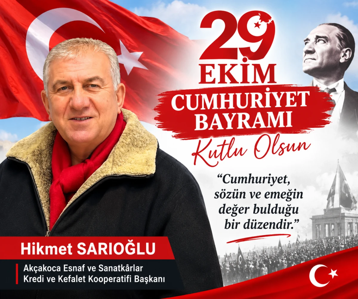 Hikmet Sarıoğlu,Cumhuriyet, s&ouml;z&uuml;n ve emeğin değer bulduğu bir d&uuml;zendir&rdquo;