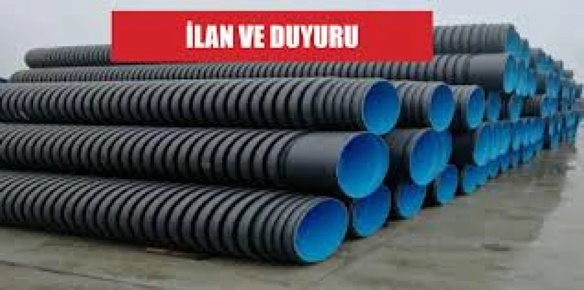 İçme suyu borusu alınacak