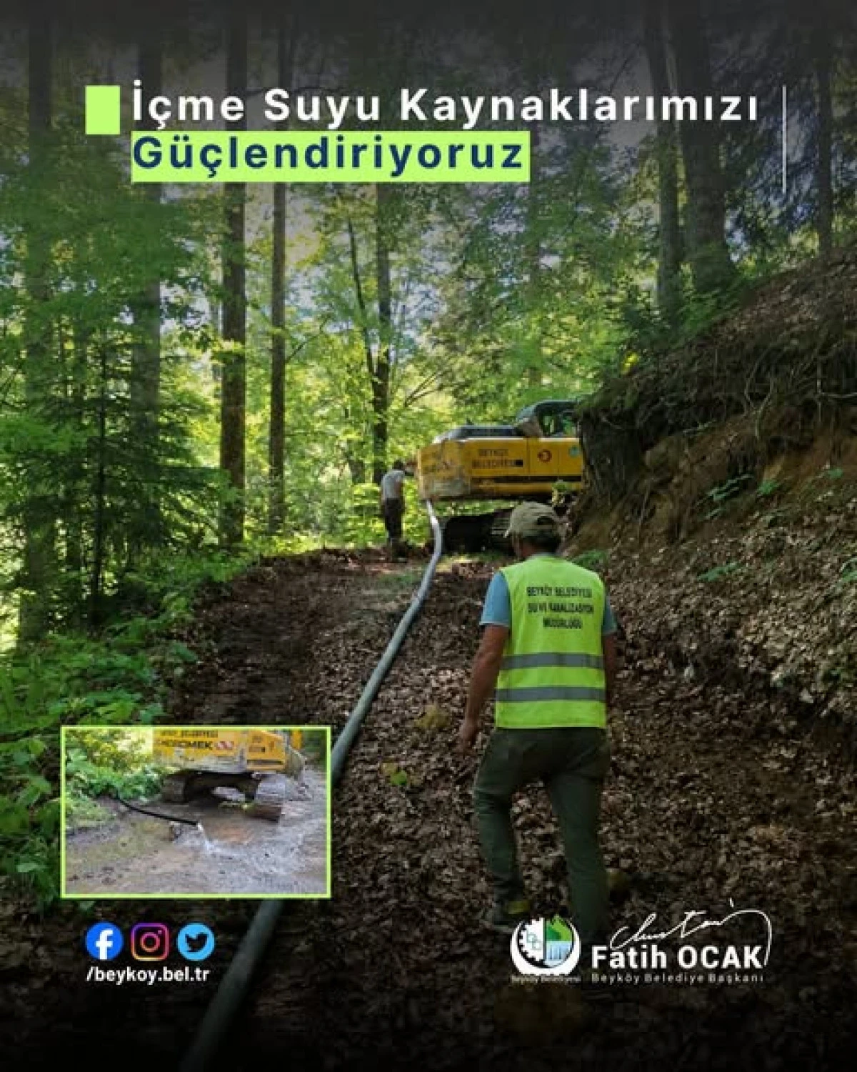 İ&ccedil;me Suyu Kaynakları G&uuml;&ccedil;leniyor