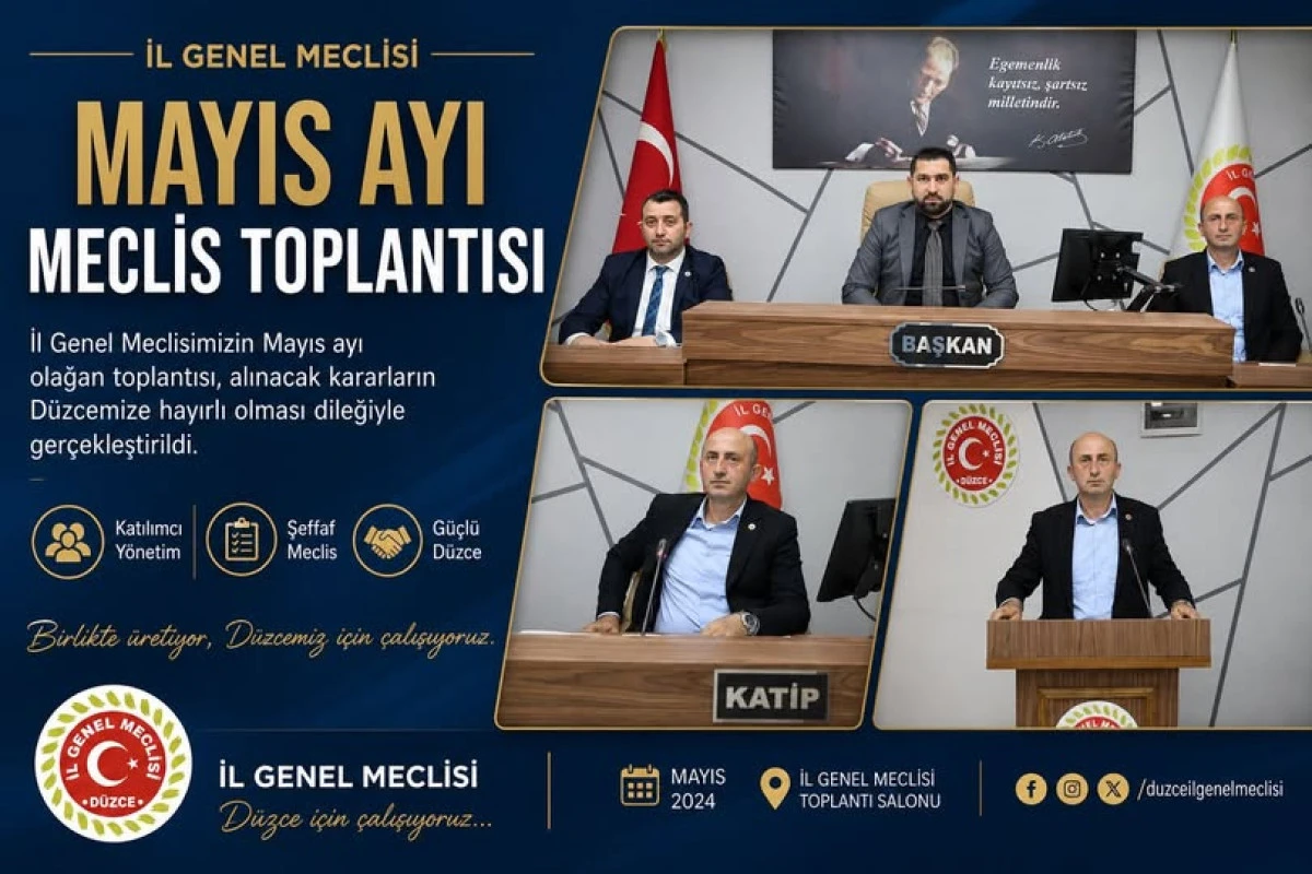 İL GENEL MECLİSİ MAYIS AYI TOPLANTILARI BAŞLADI