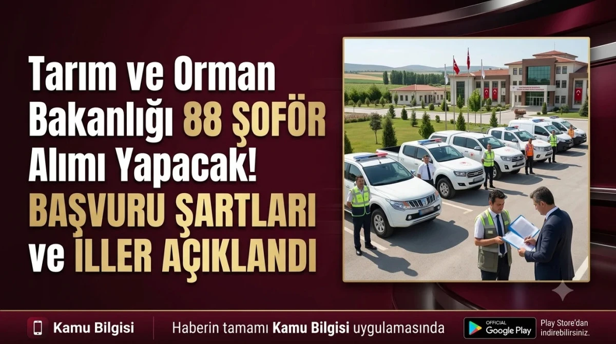 İL TARIM M&Uuml;D&Uuml;RL&Uuml;Ğ&Uuml; ŞOF&Ouml;R ALACAK