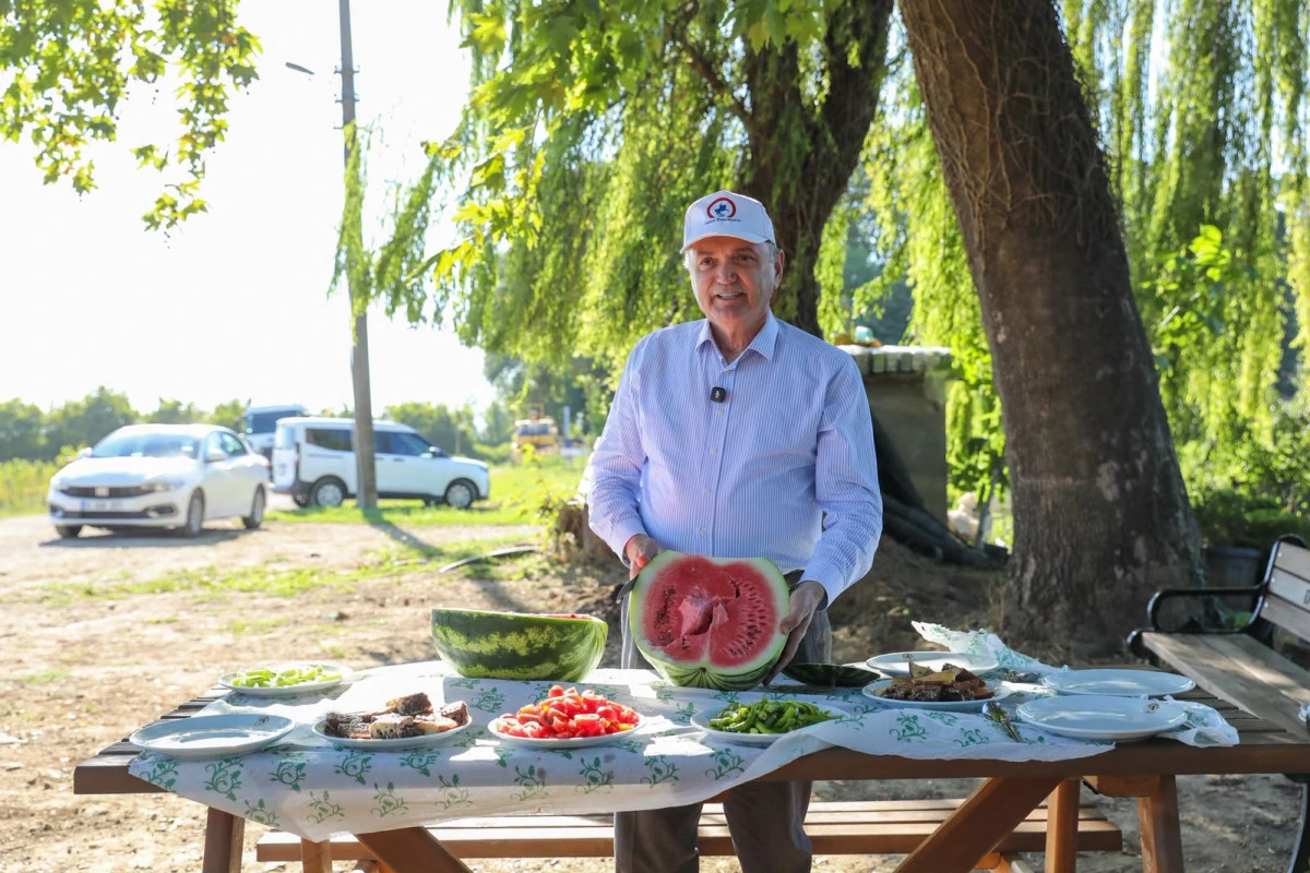 İLK HASADI BAŞKAN &Ouml;ZL&Uuml; YAPTI
