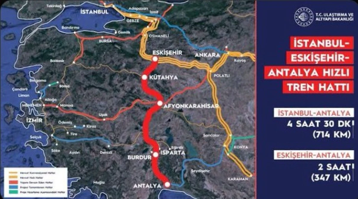 İSTANBUL ANTALYA  HIZLI TREN GELİYOR 