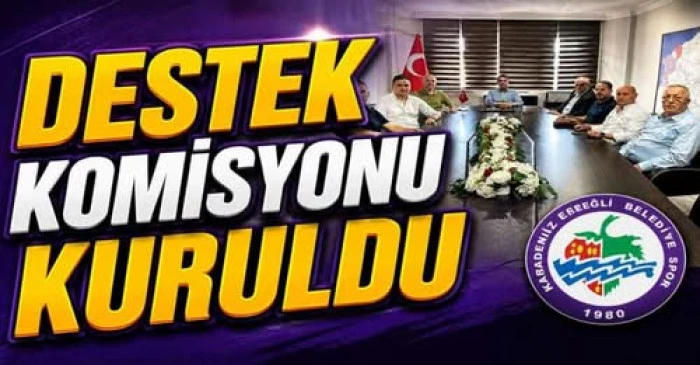 KDZ. EREĞLİ BELEDİYESPOR YENİ SEZON &Ccedil;ALIŞMALARINA DESTEK KOMİSYONU A&Ccedil;IKLAMASI