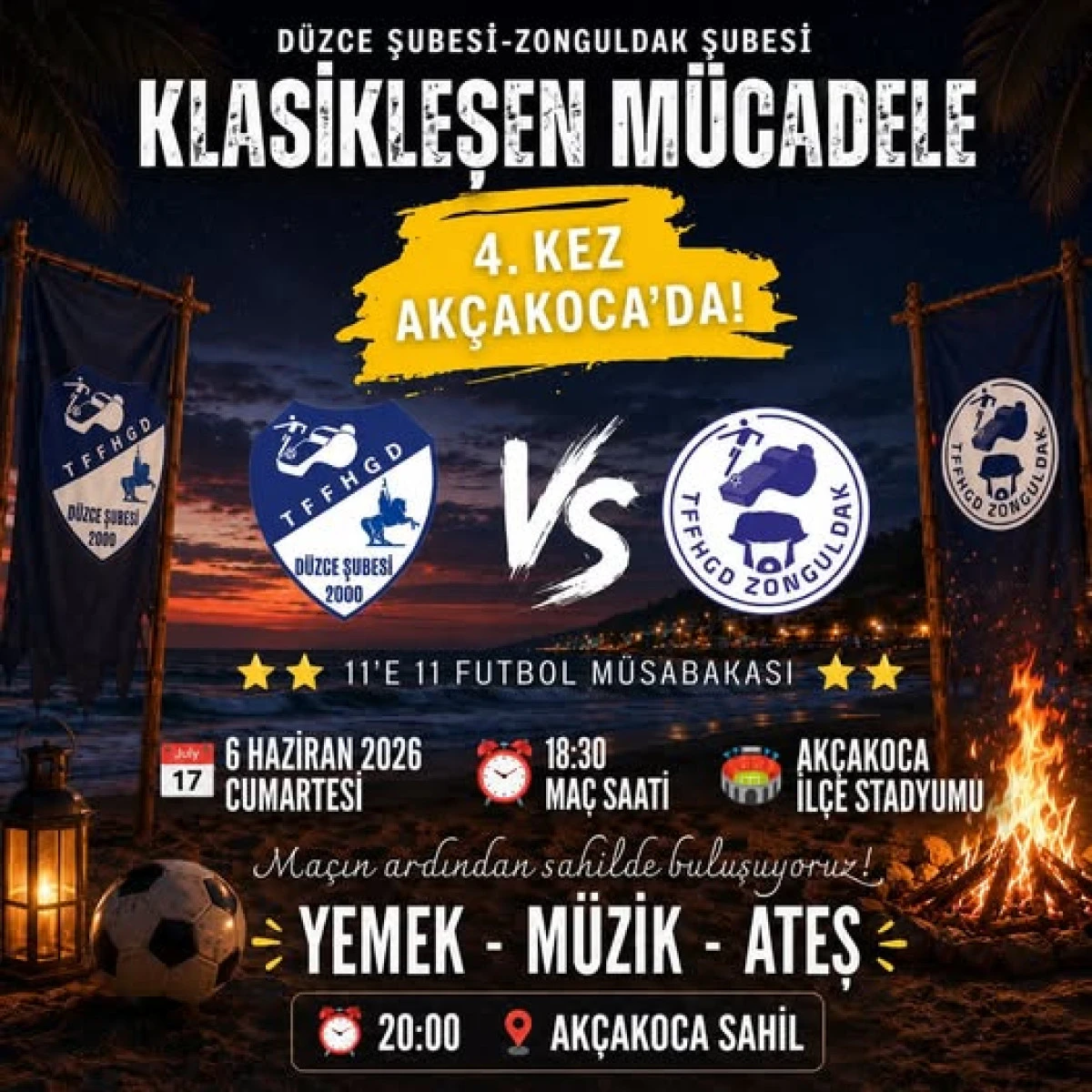Klasikleşen M&uuml;cadele 4. Kez Ak&ccedil;akoca&rsquo;da