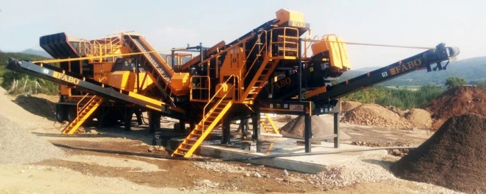 Konkasör makinesine kırıcı malzeme alınacaktır