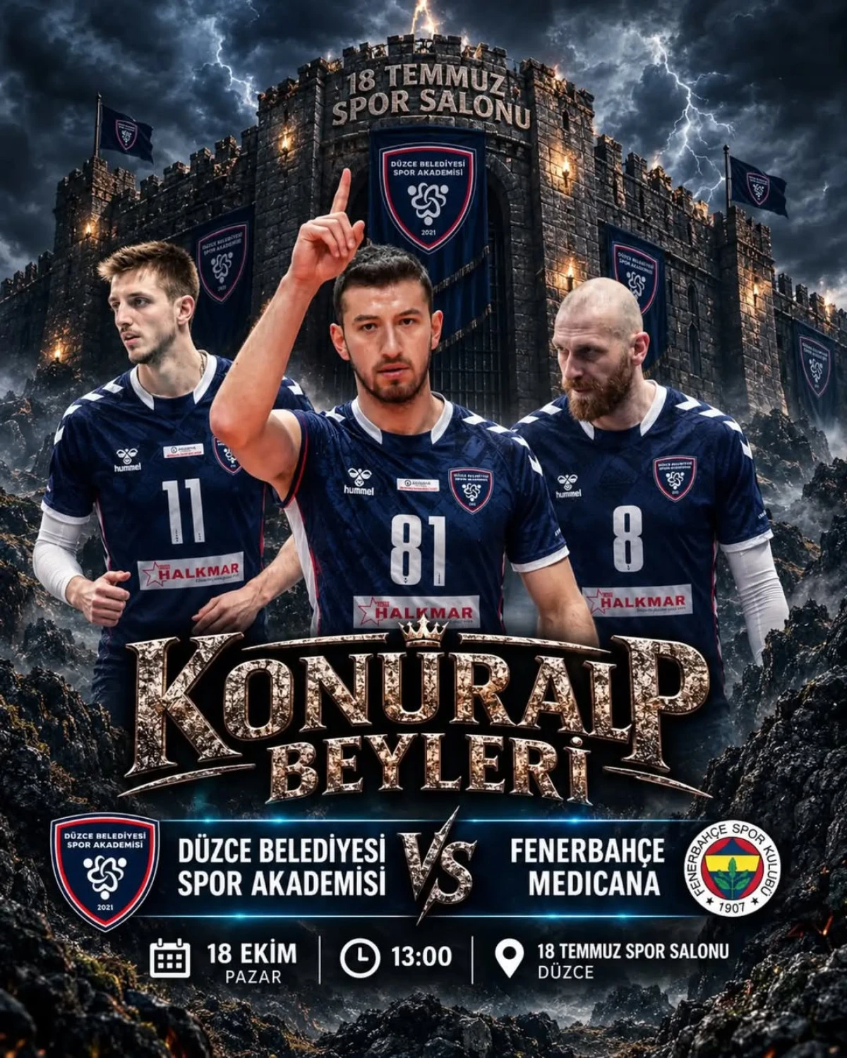 KONURALP BEYLERİ FENERBAH&Ccedil;E&rsquo;Yİ KONUK EDİYOR
