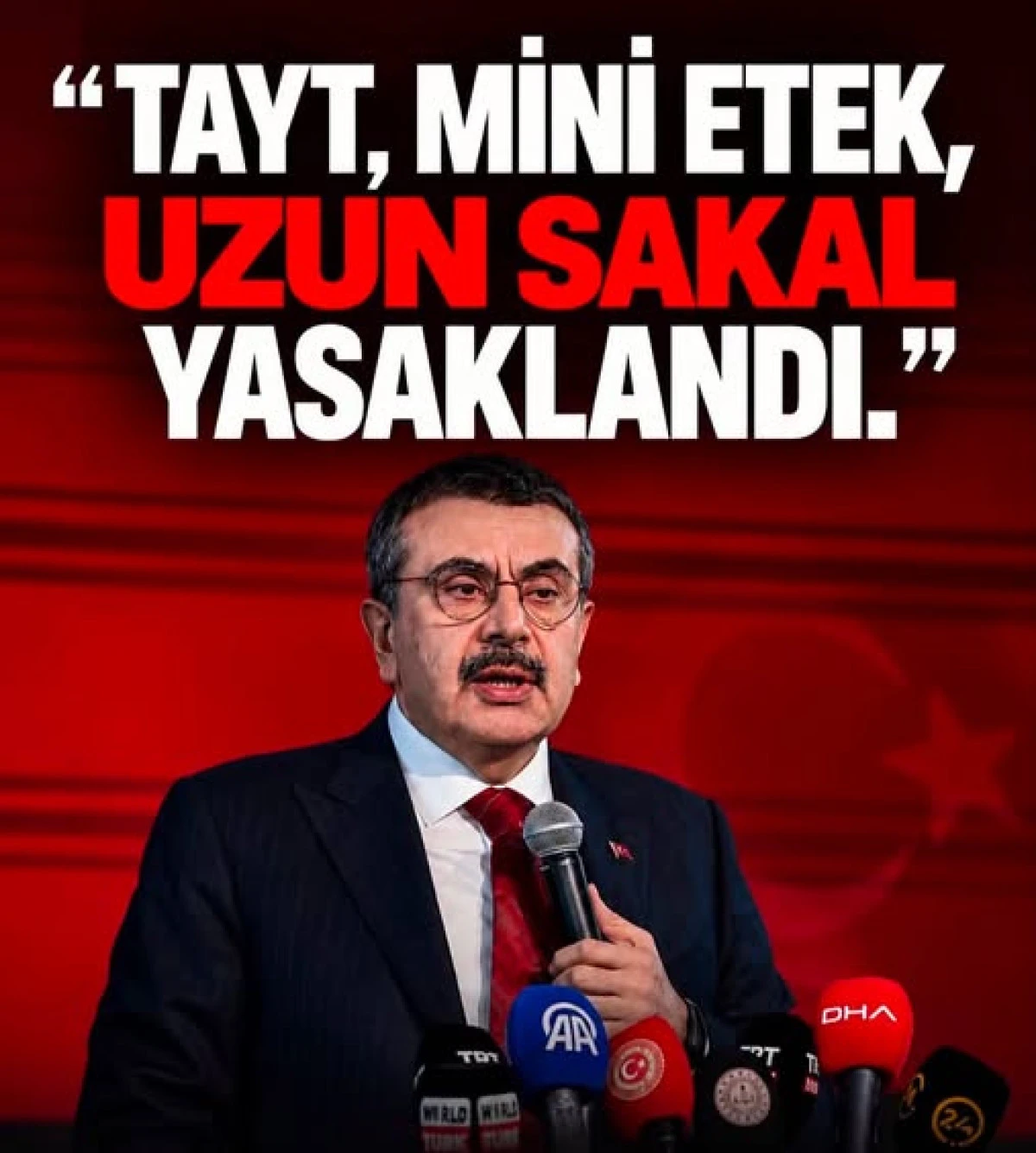 MİLLİ EĞİTİM BAKANI A&Ccedil;IKLADI