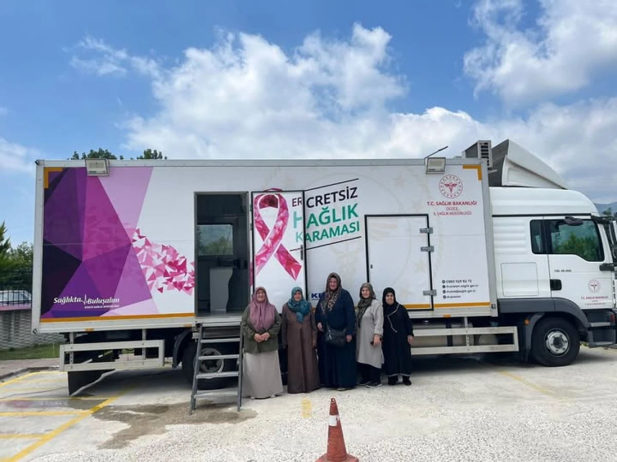 Mobil Kanser Tarama Tırı &Ccedil;ilimli'de