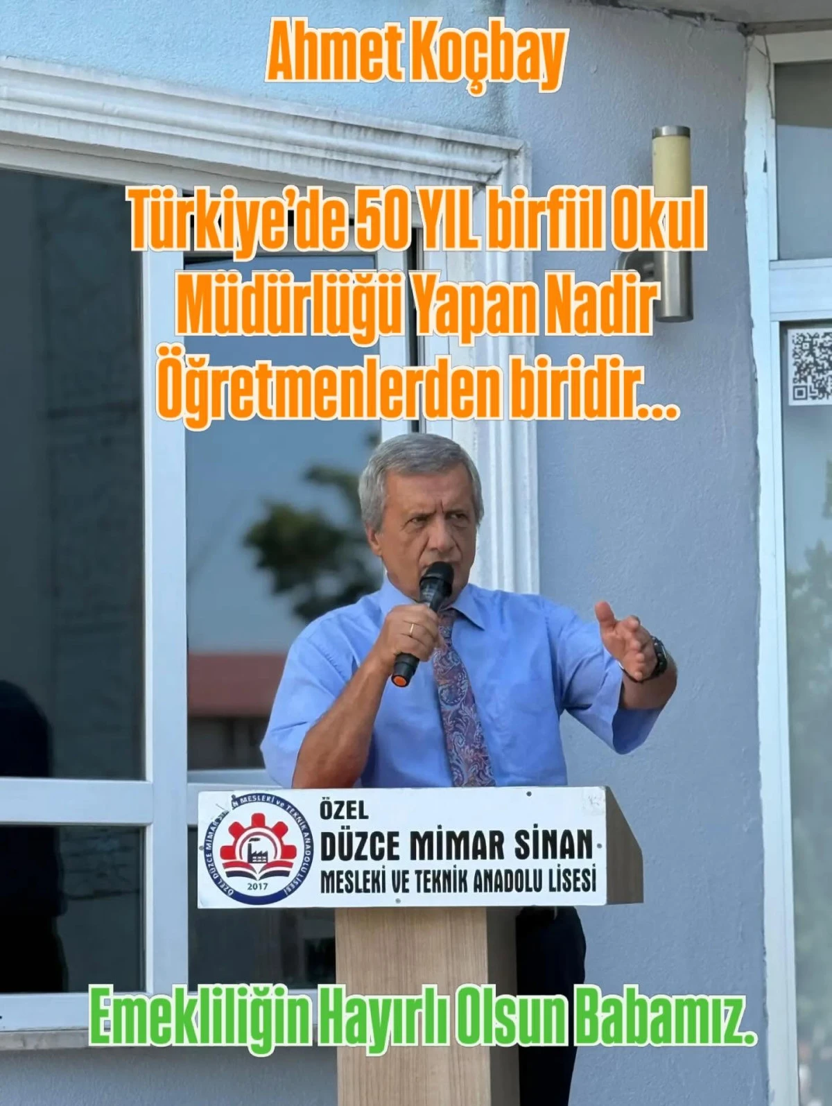 MURAT KO&Ccedil;BAY &Ouml;ĞRETMENLİĞE VEDA ETTİ