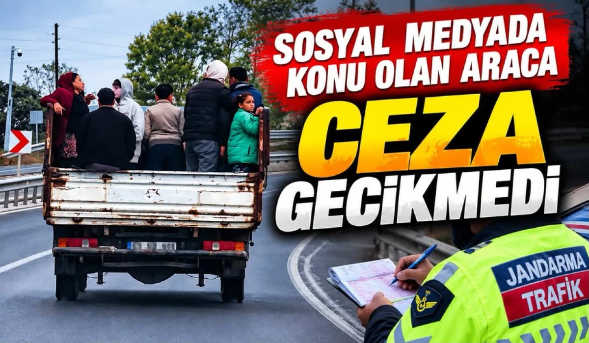 O ARACA CEZA KESİLDİ