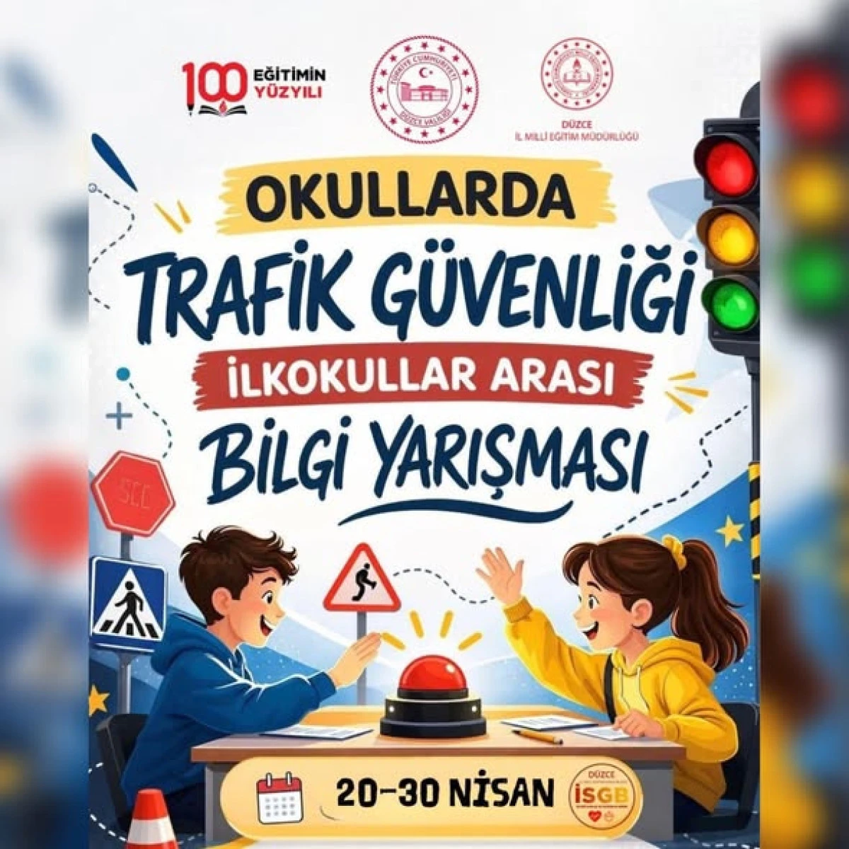 &Ouml;ĞRENCİLER TRAFİK KURALLARI İ&Ccedil;İN YARIŞTI: