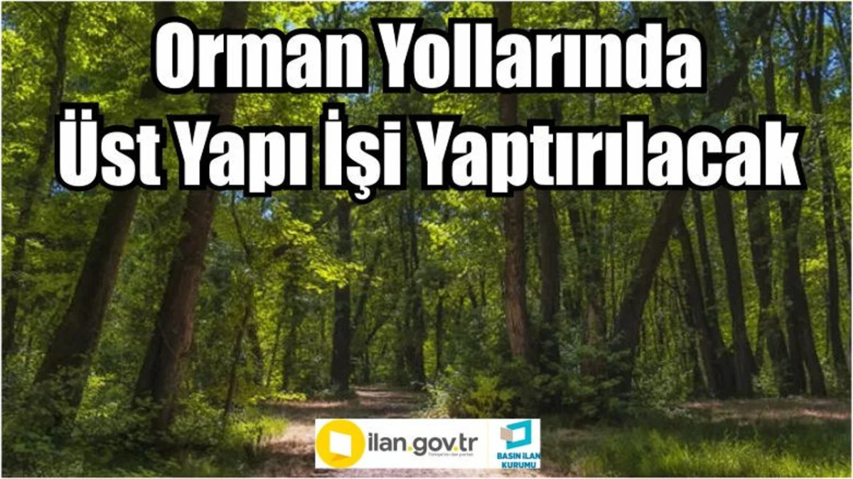 Orman İşletme M&uuml;d&uuml;rl&uuml;ğ&uuml; Tarafından &Uuml;st Yapı Yapılacaktır
