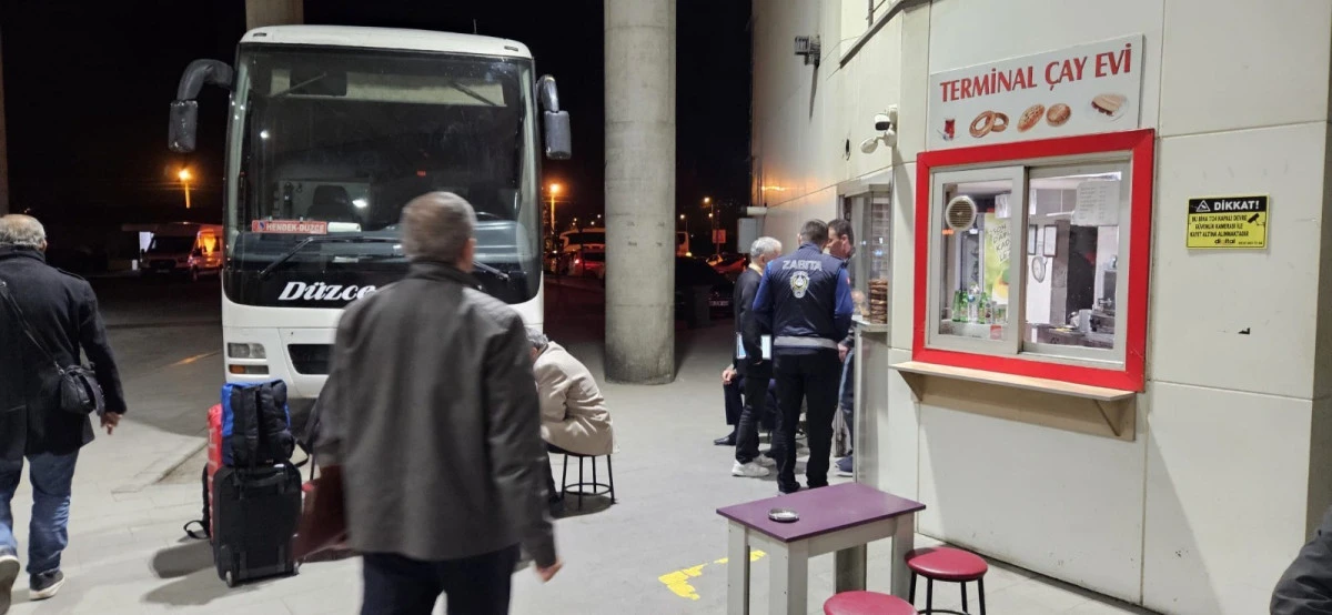 OTOB&Uuml;S TERMİNALİNDEKİ İŞLETMELER KONTROL EDİLDİ